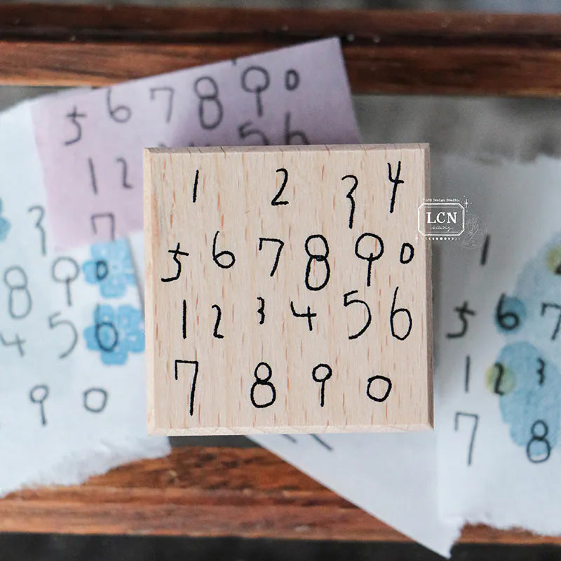 LCN Design Studio: Hand Drawn Numbers Stamp