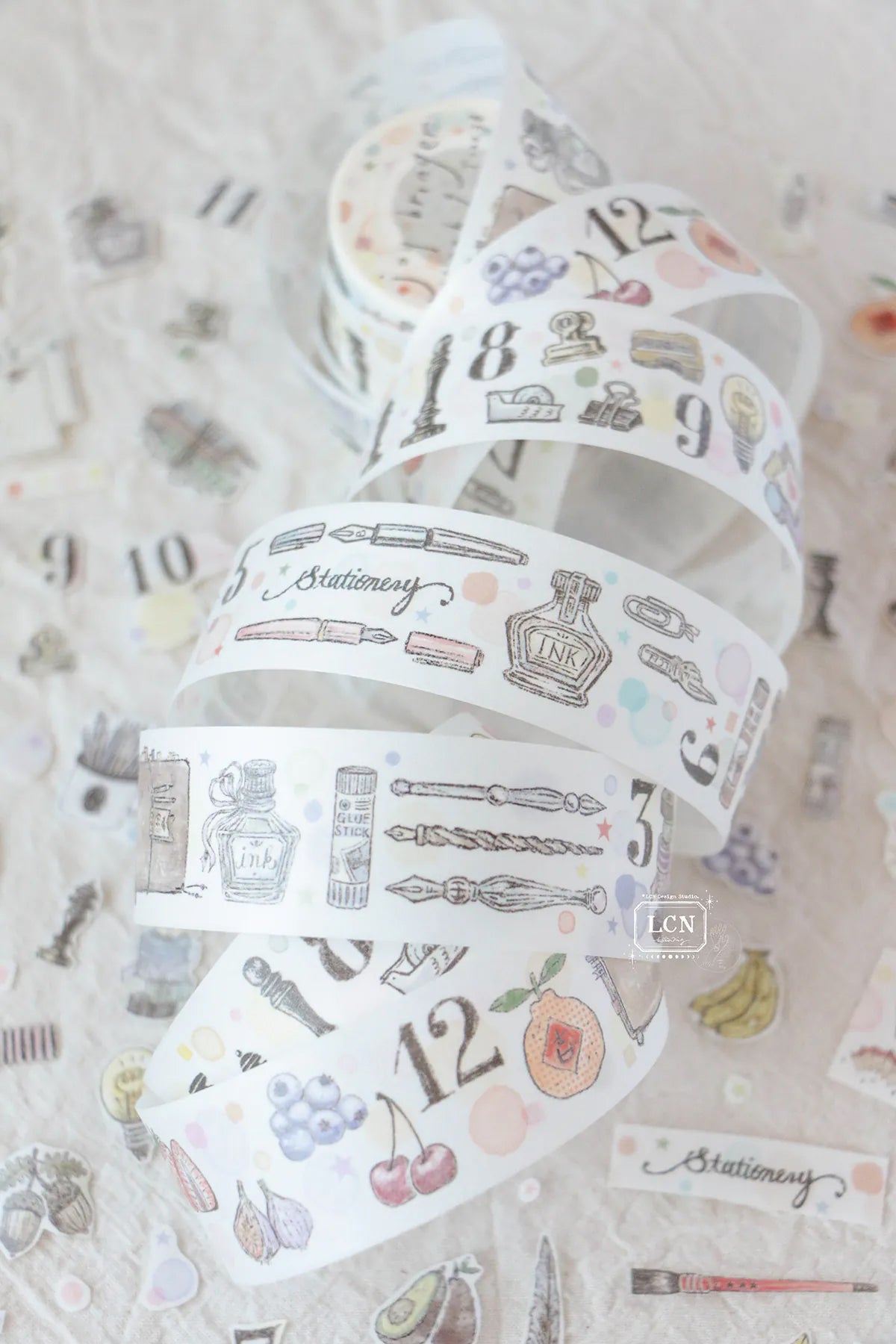 LCN Design Studio Tape Sample: Joy Bringer and Sticker Club