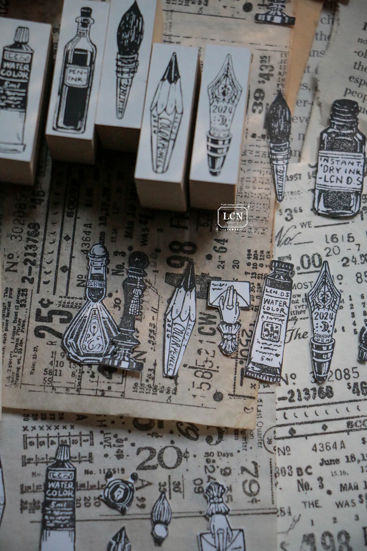 LCN Design Studio: On the Desk Stamps Set