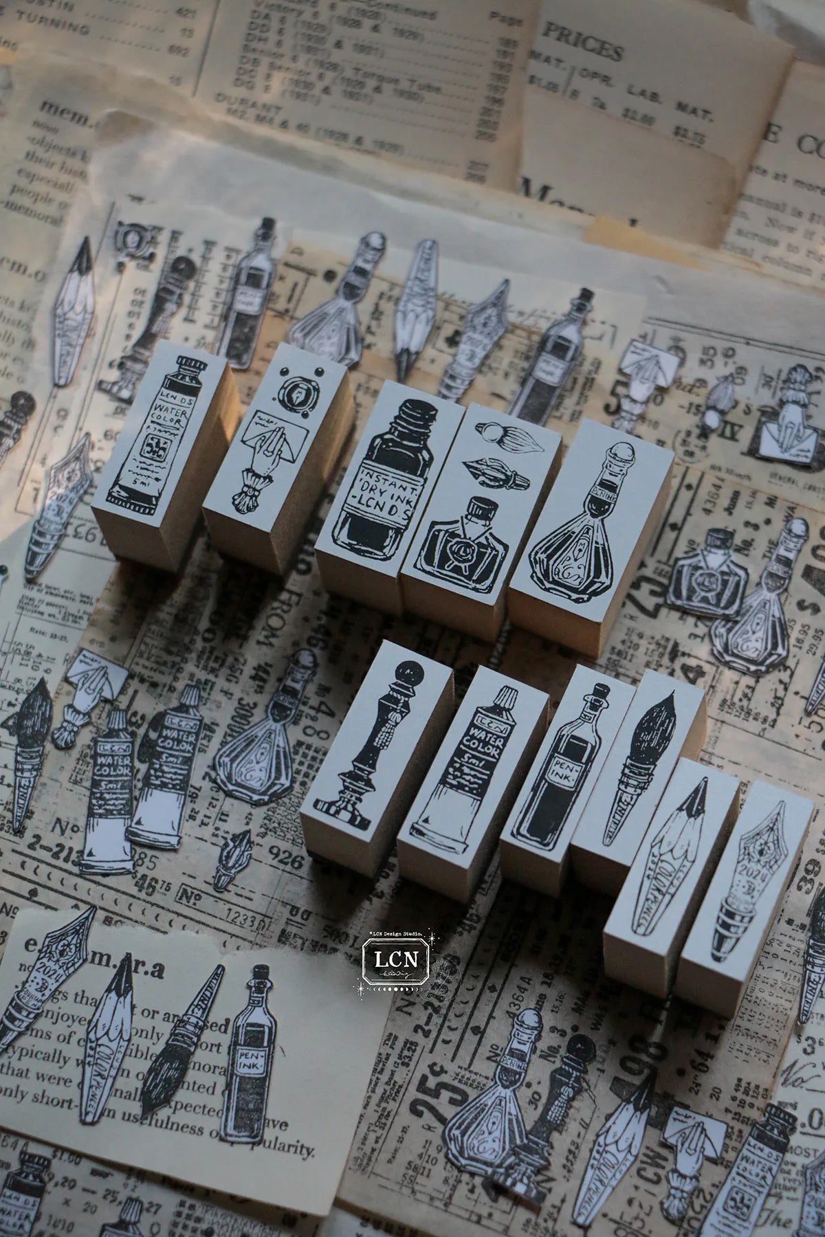 LCN Design Studio: On the Desk Stamps Set