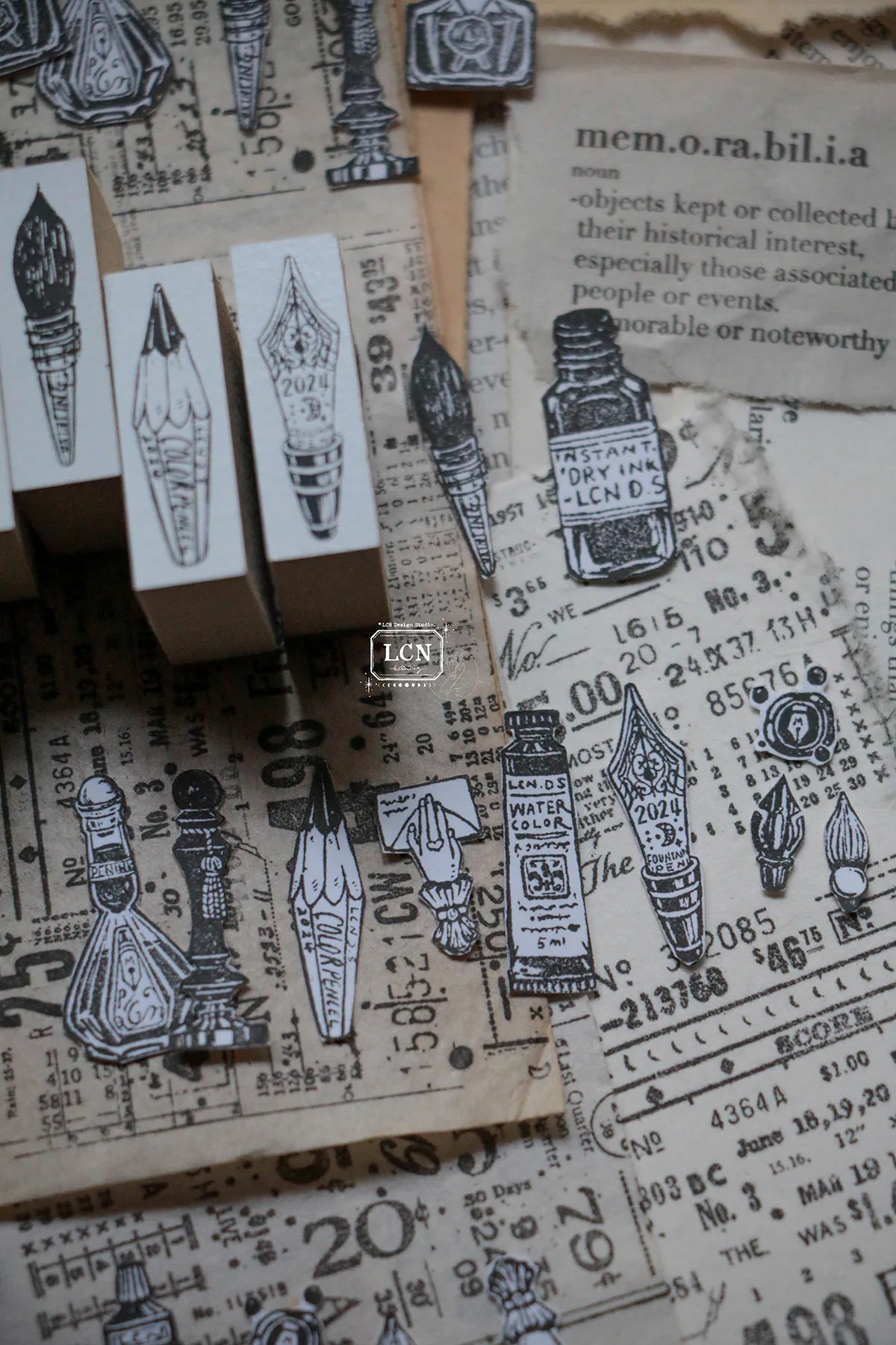 LCN Design Studio: On the Desk Stamps Set