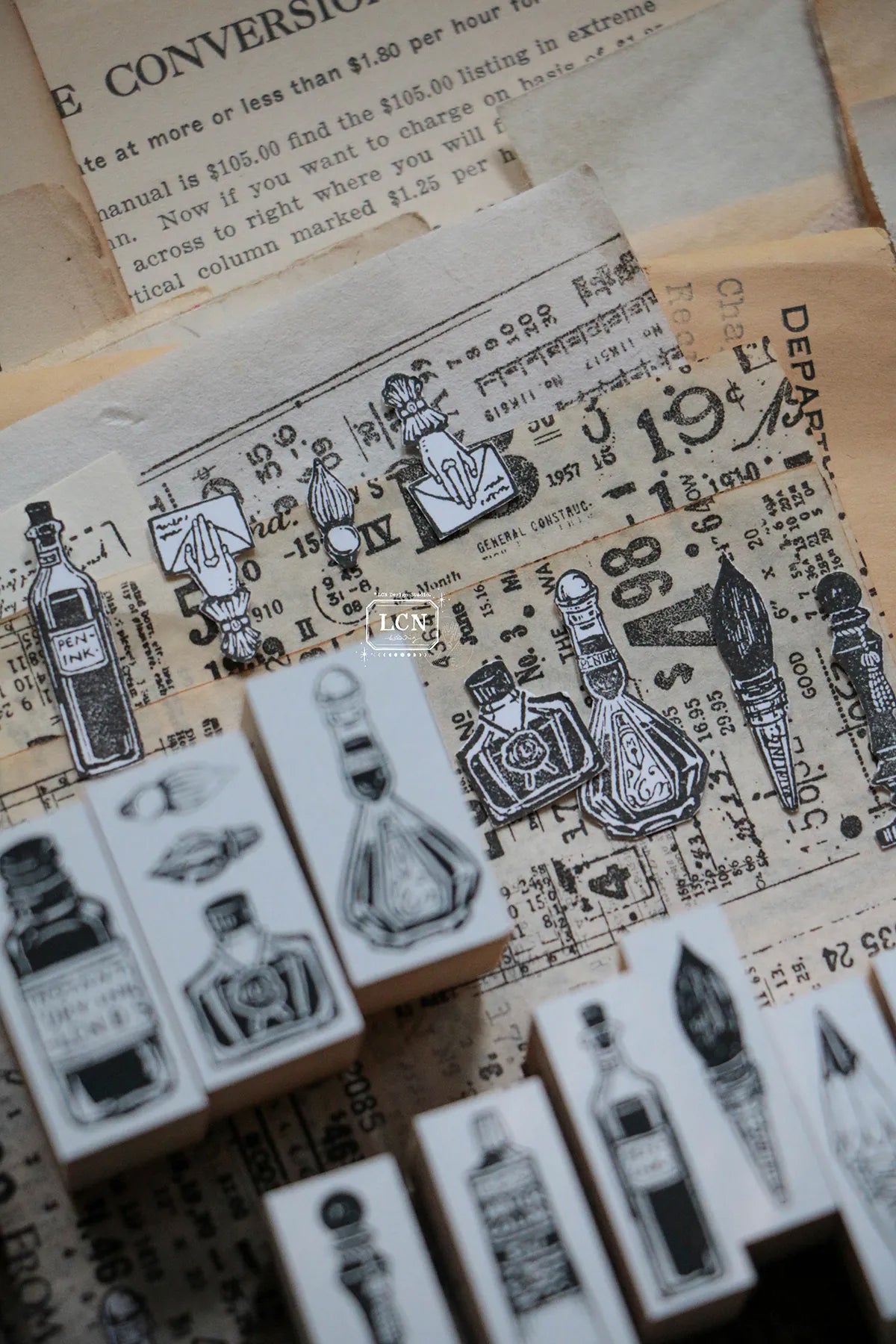 LCN Design Studio: On the Desk Stamps Set