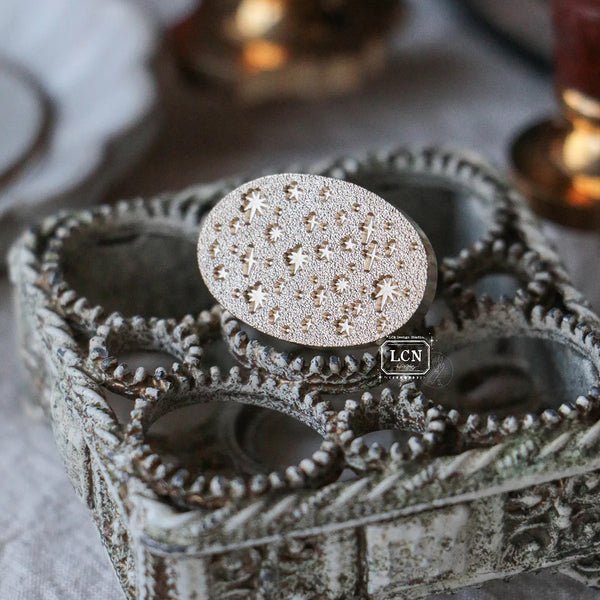 LCN Design Studio: Oval Star Wax Seal Stamp