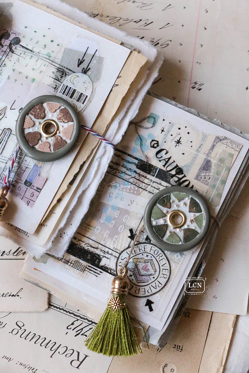 LCN Design Studio: Round Leaf Frame Wax Seal Stamps