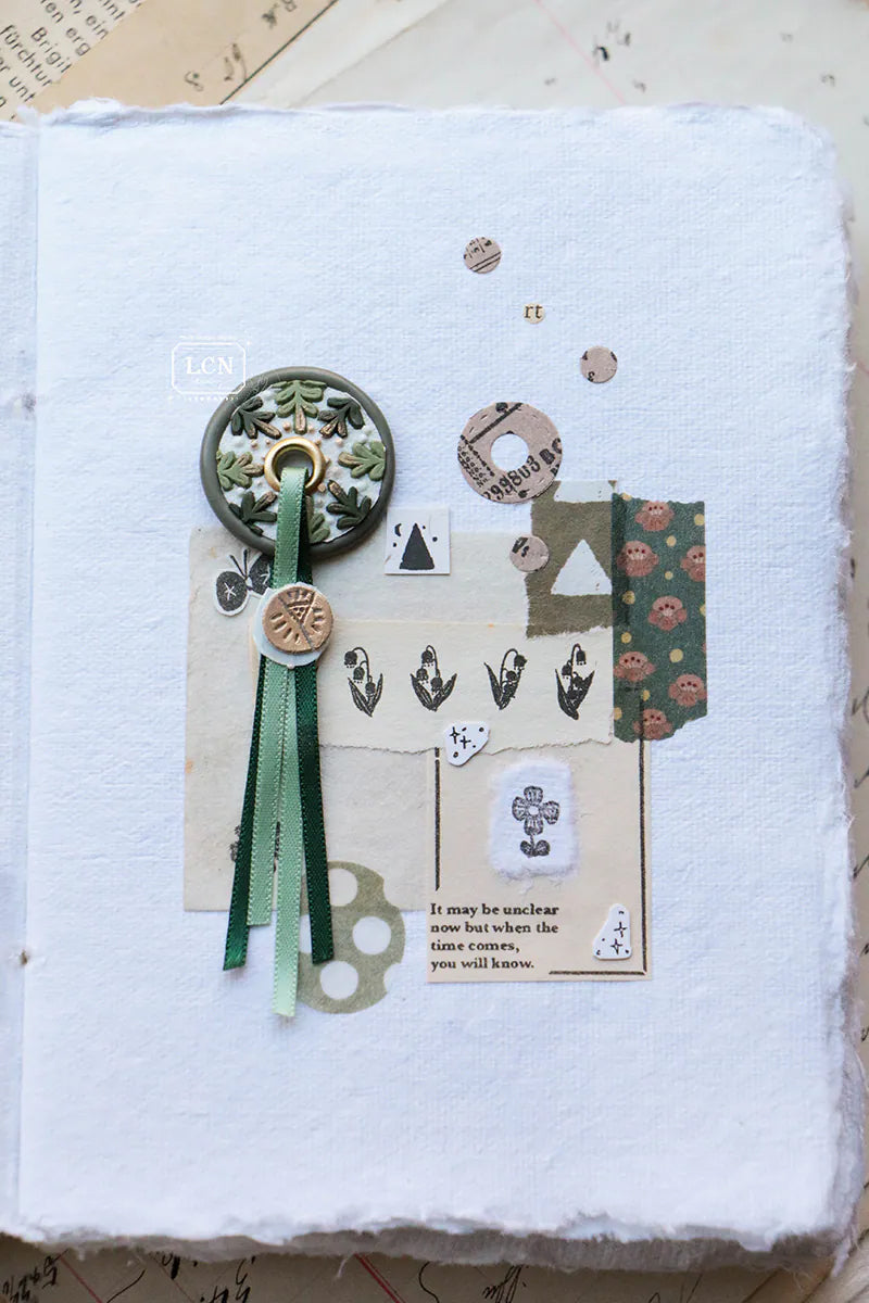 LCN Design Studio: Round Leaf Frame Wax Seal Stamps