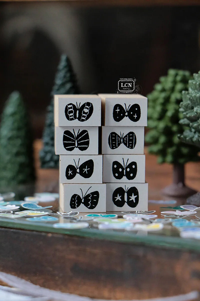 LCN Design Studio: Shell Butterflies Stamps Set