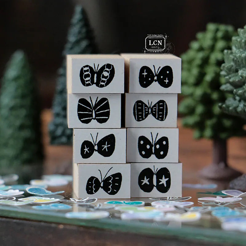 LCN Design Studio: Shell Butterflies Stamps Set
