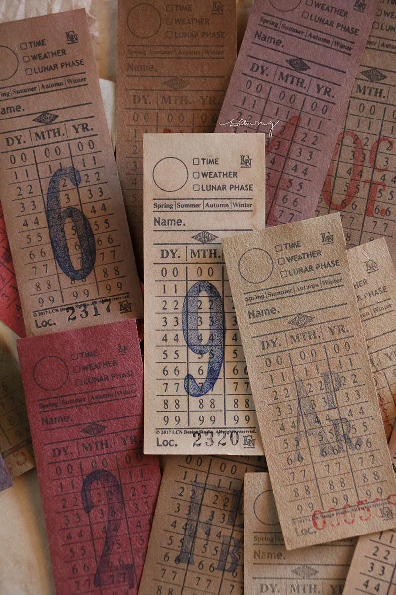 LCN Design Studio: Tickets A Stamps Set