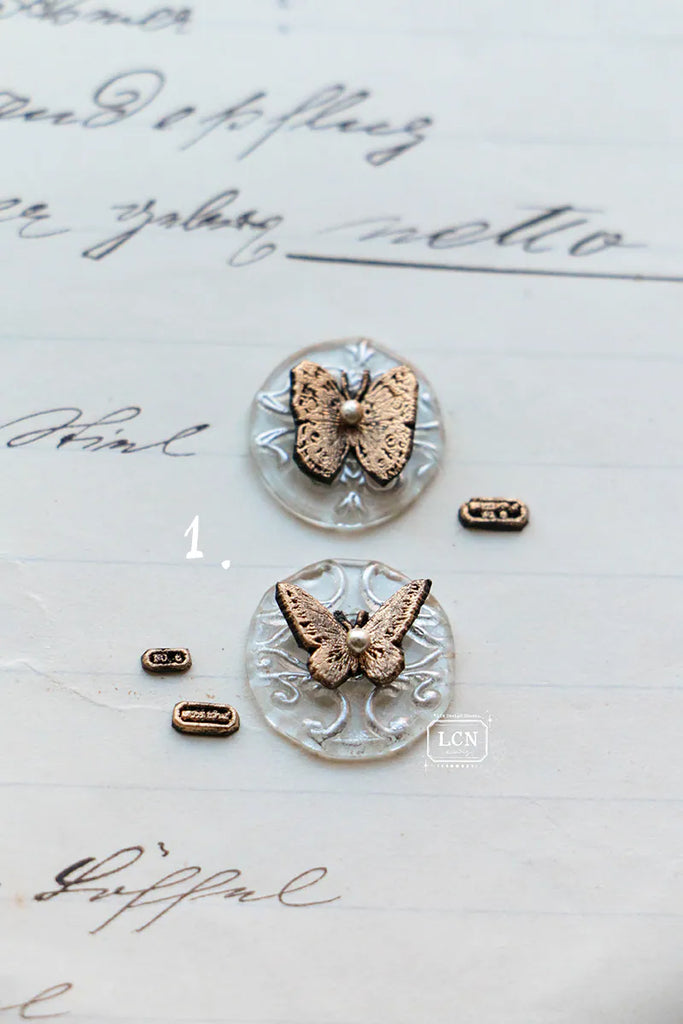 LCN Design Studio: Tiny Butterfly Mini Wax Seal Stamps