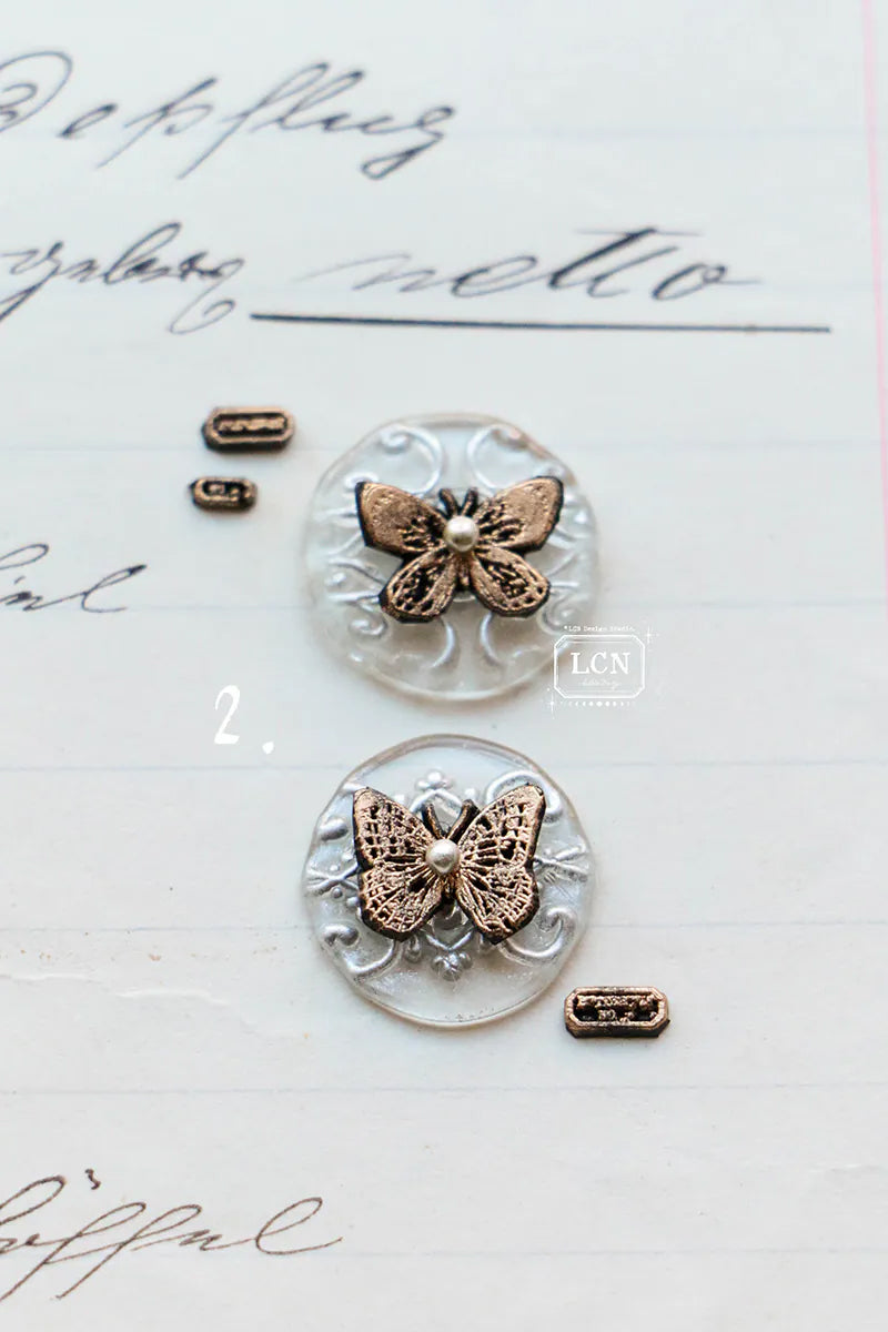LCN Design Studio: Tiny Butterfly Mini Wax Seal Stamps