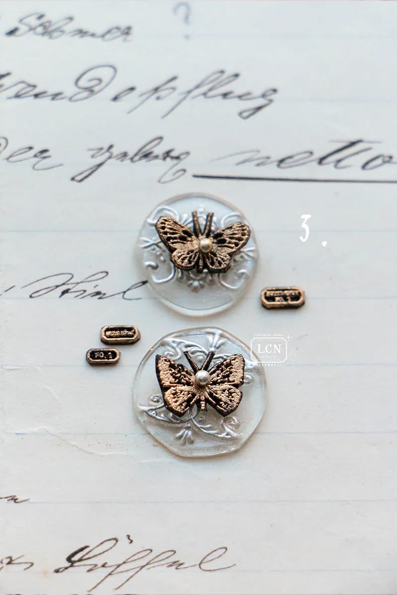 LCN Design Studio: Tiny Butterfly Mini Wax Seal Stamps