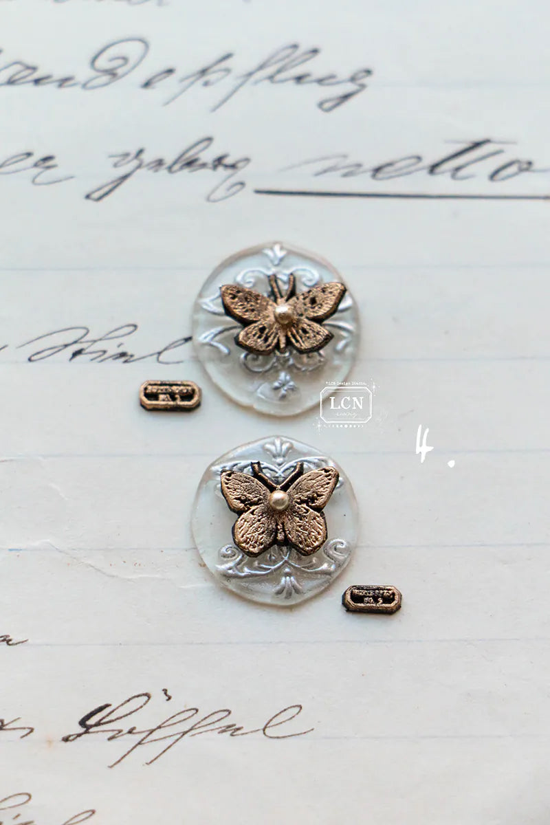 LCN Design Studio: Tiny Butterfly Mini Wax Seal Stamps