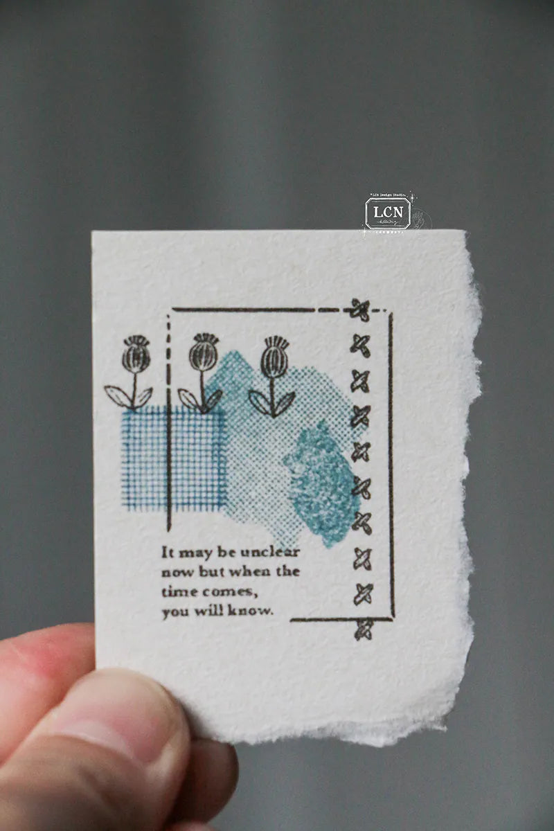 LCN Design Studio: Trees and Flowers Cling Stamp