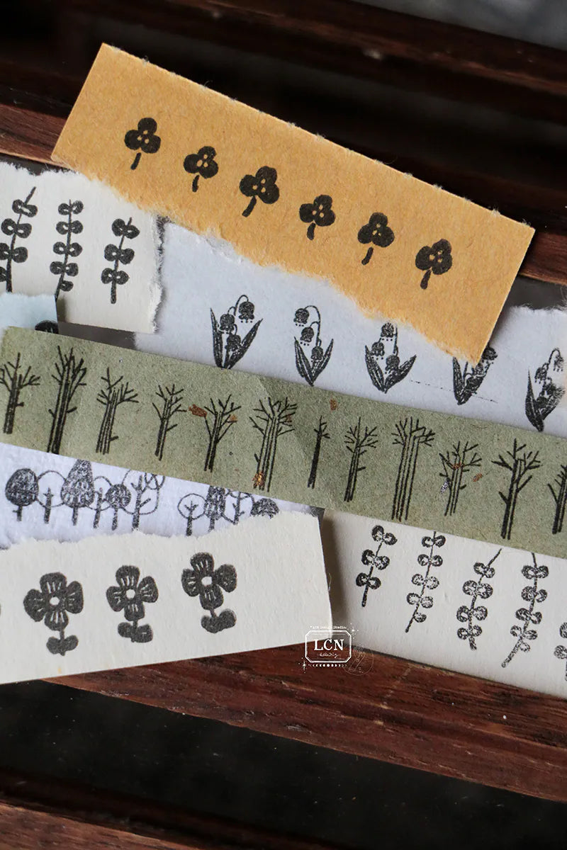 LCN Design Studio: Trees and Flowers Cling Stamp