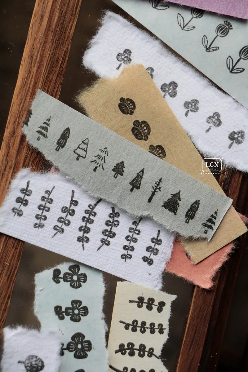 LCN Design Studio: Trees and Flowers Cling Stamp