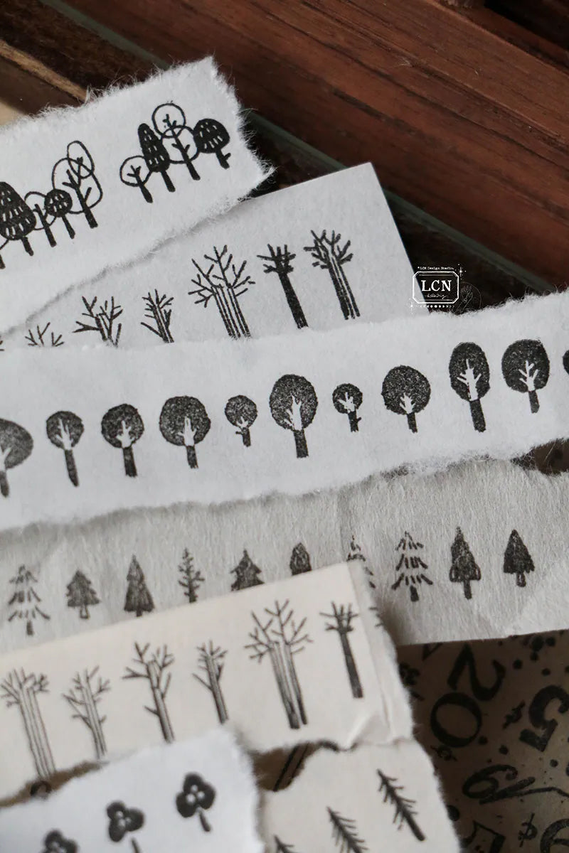 LCN Design Studio: Trees and Flowers Cling Stamp