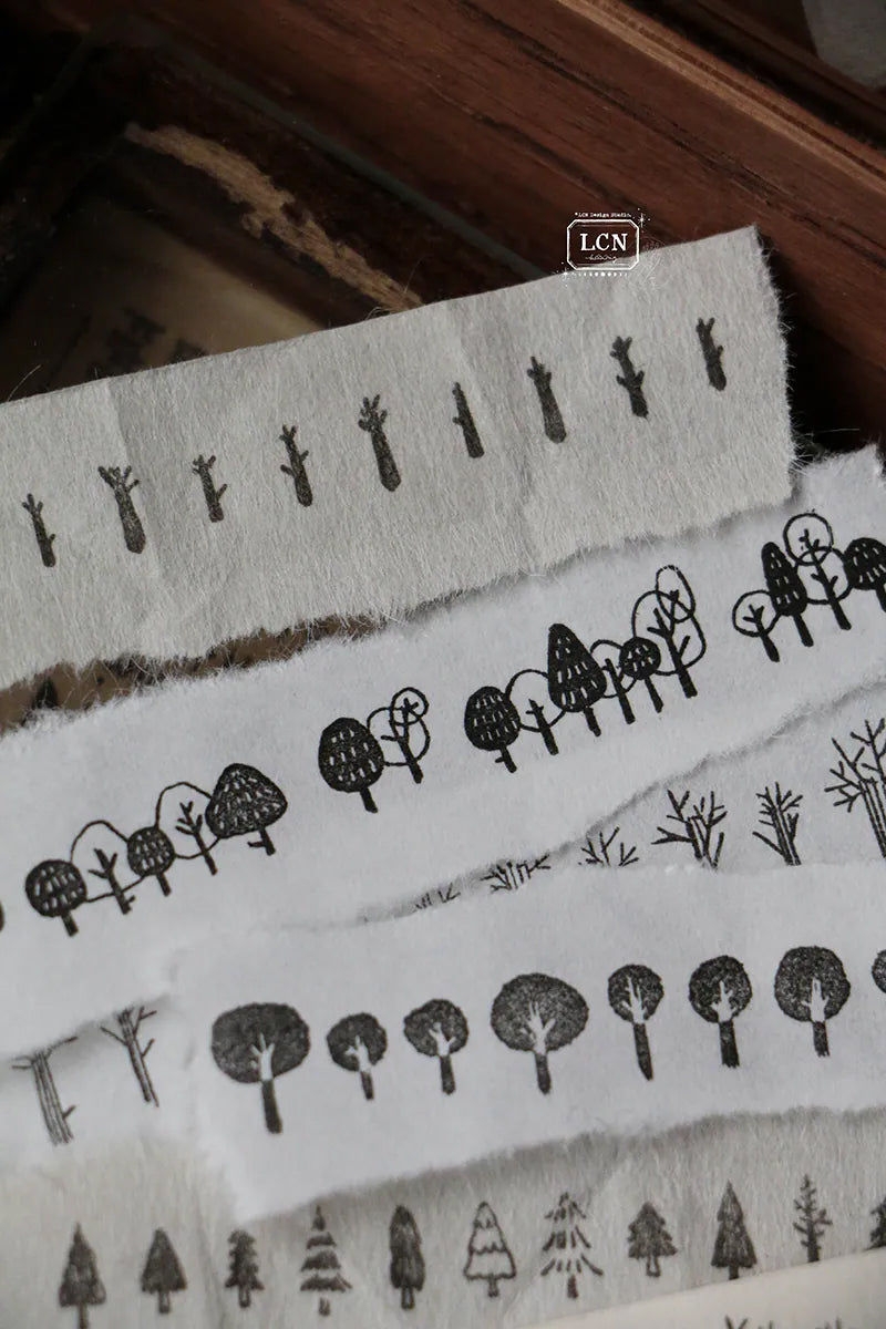 LCN Design Studio: Trees and Flowers Cling Stamp