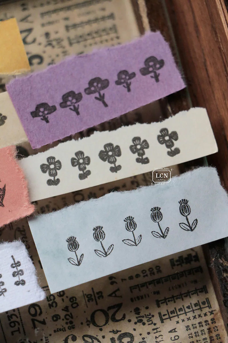 LCN Design Studio: Trees and Flowers Cling Stamp
