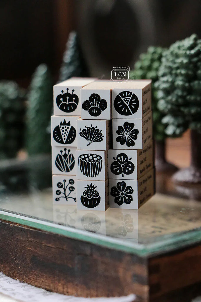 LCN Design Studio: Wagashi Flowers Stamps Set