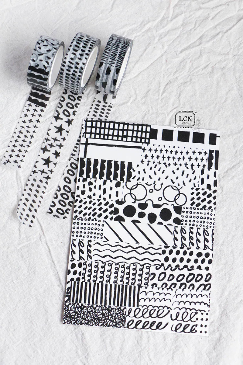 LCN Design Studio: Hand Drawn Patterns Washi Tape