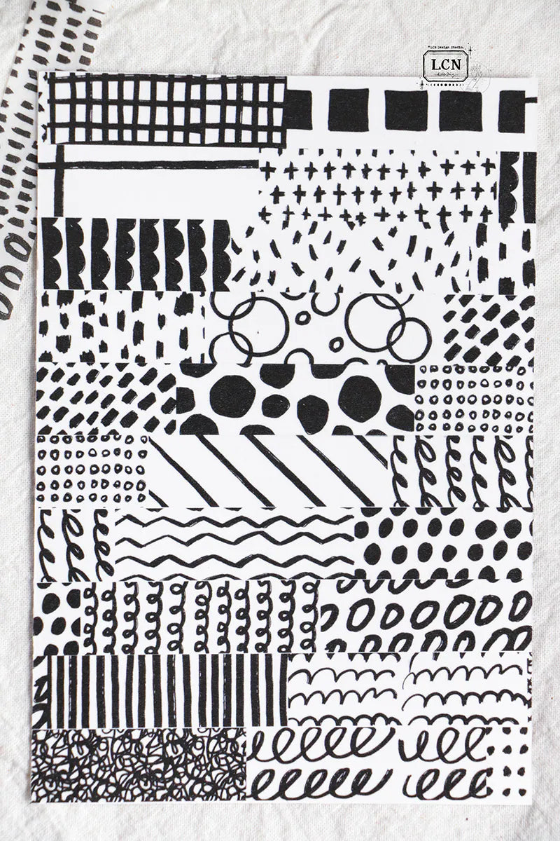 LCN Design Studio: Hand Drawn Patterns Washi Tape