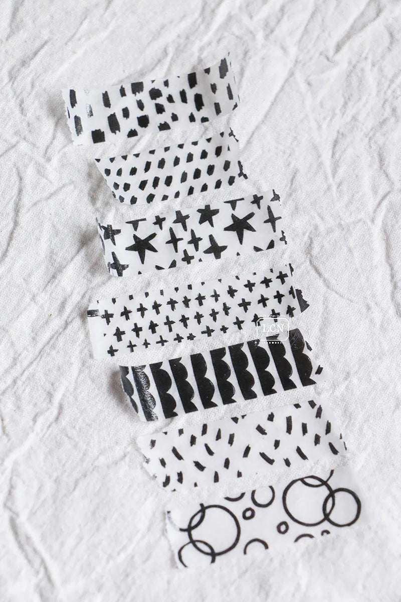 LCN Design Studio: Hand Drawn Patterns Washi Tape