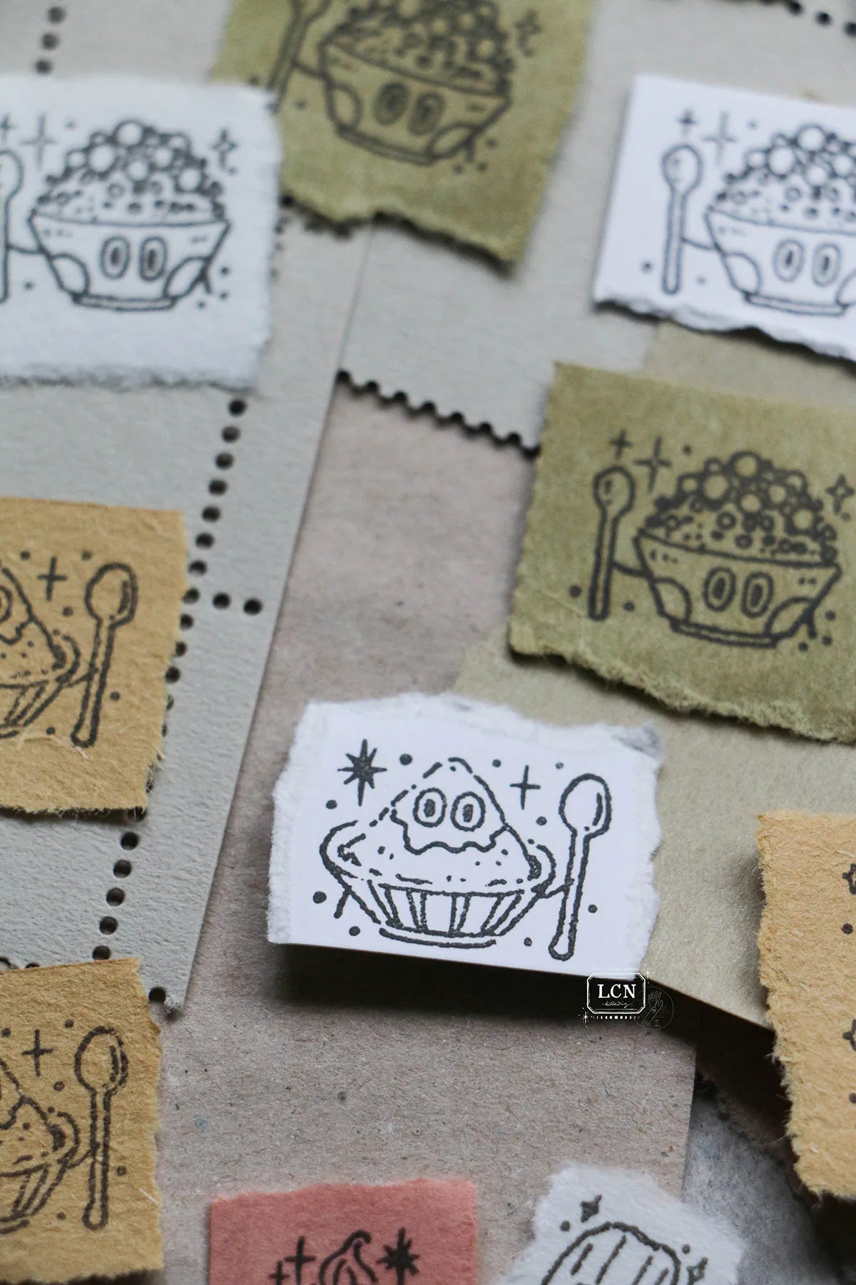 LCN Design Studio: Ice Cream Rubber Stamp