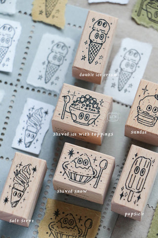 LCN Design Studio: Ice Cream Rubber Stamp