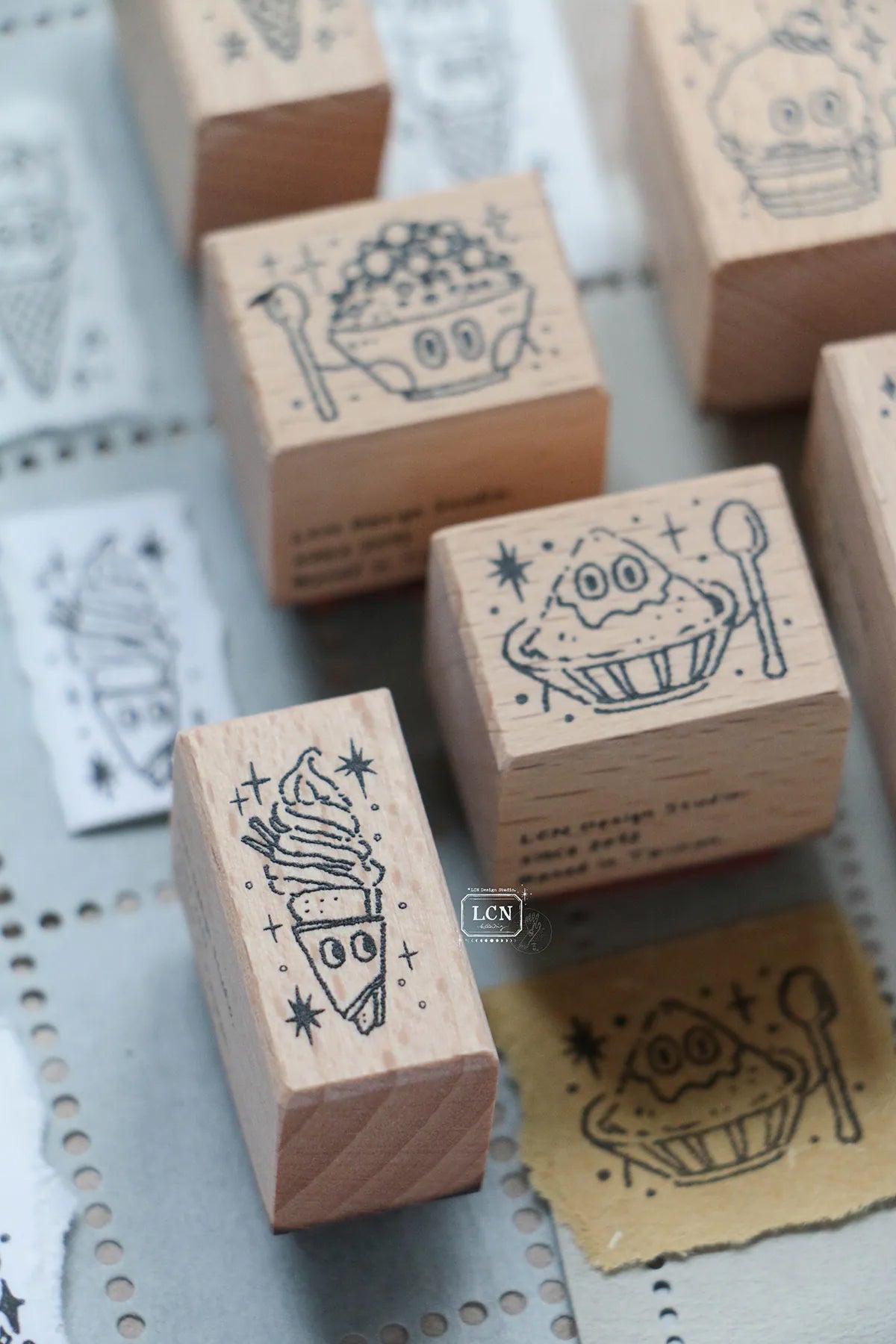 LCN Design Studio: Ice Cream Rubber Stamp