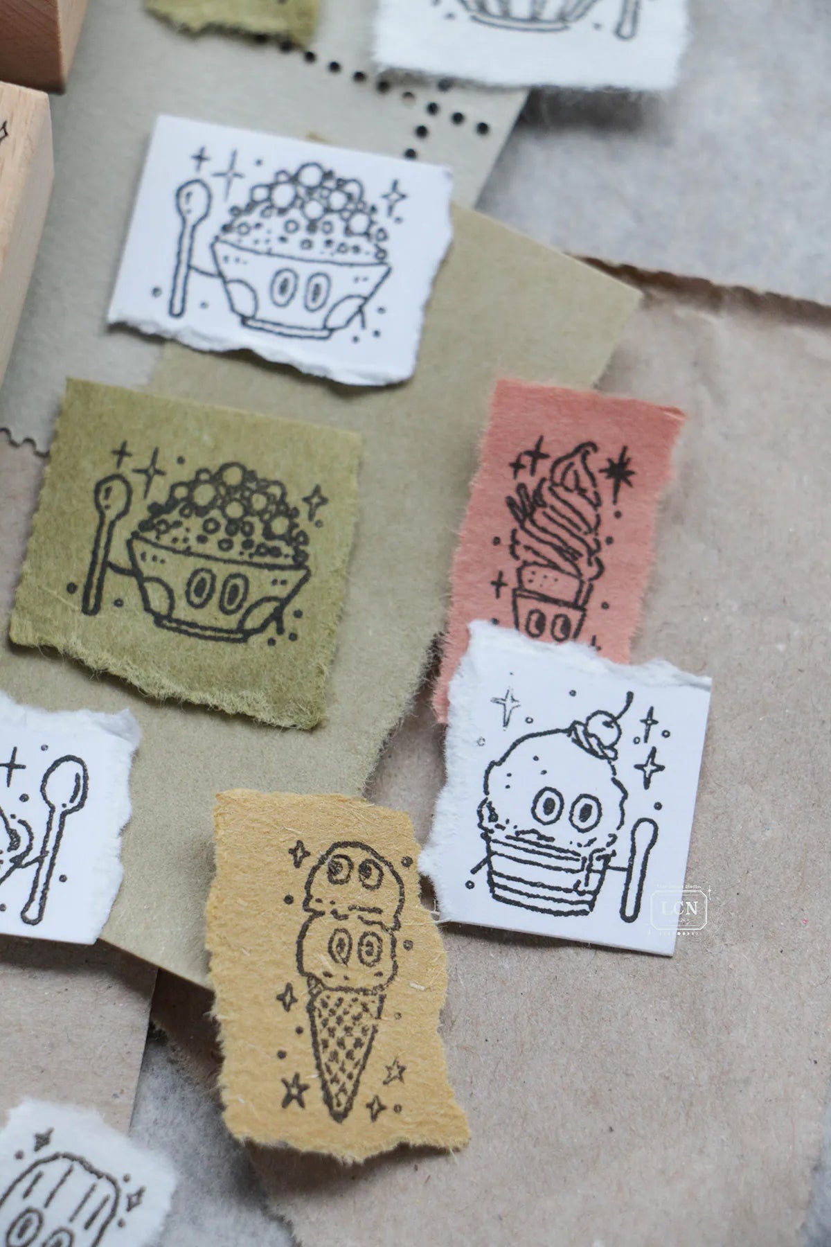 LCN Design Studio: Ice Cream Rubber Stamp
