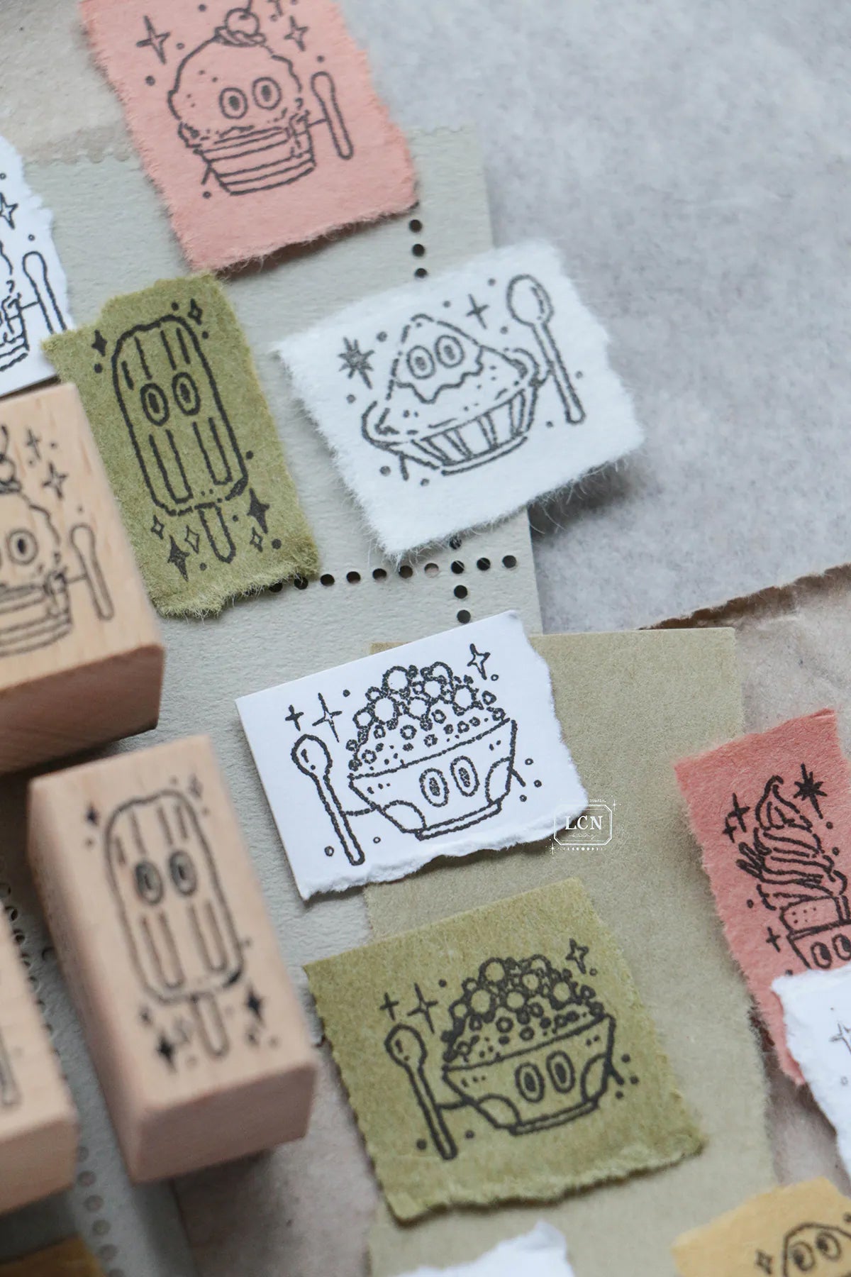 LCN Design Studio: Ice Cream Rubber Stamp