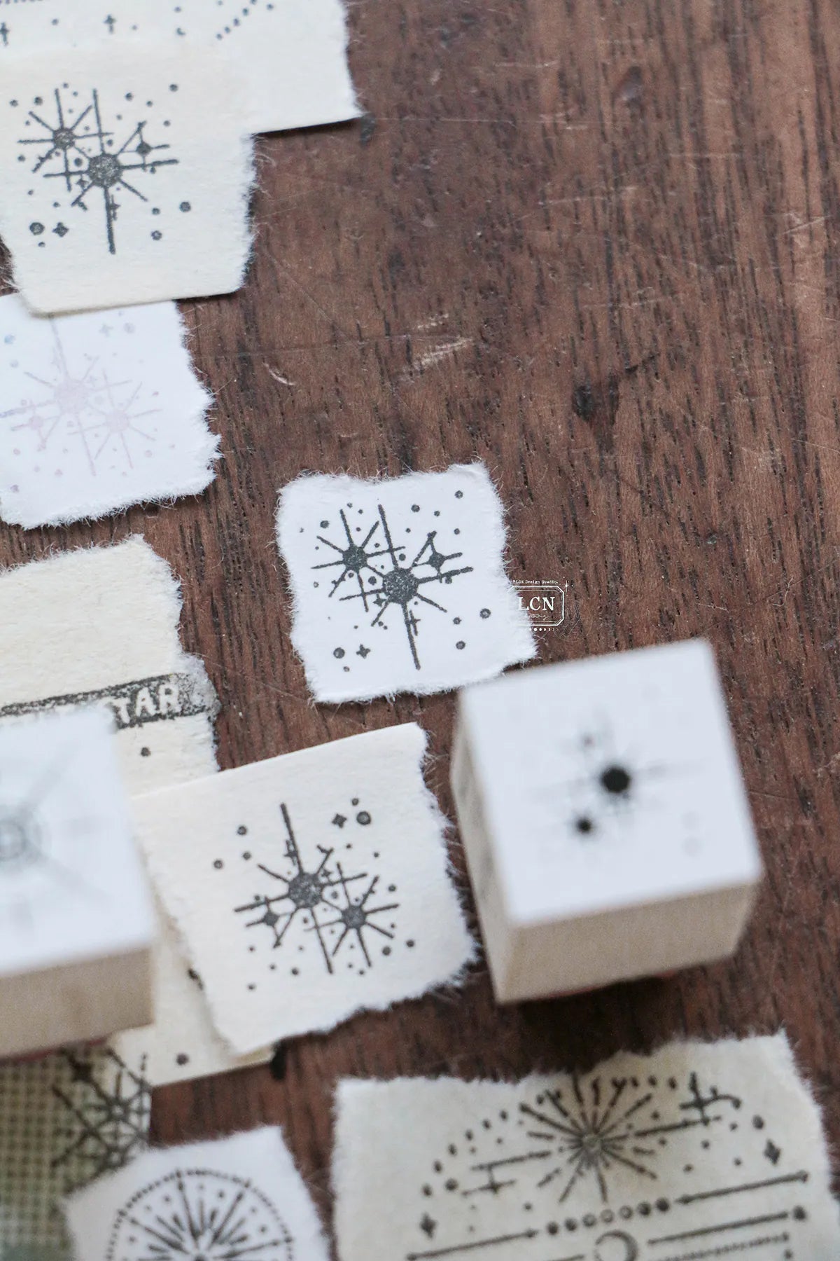 LCN Design Studio: Nebula Rubber Stamps Set