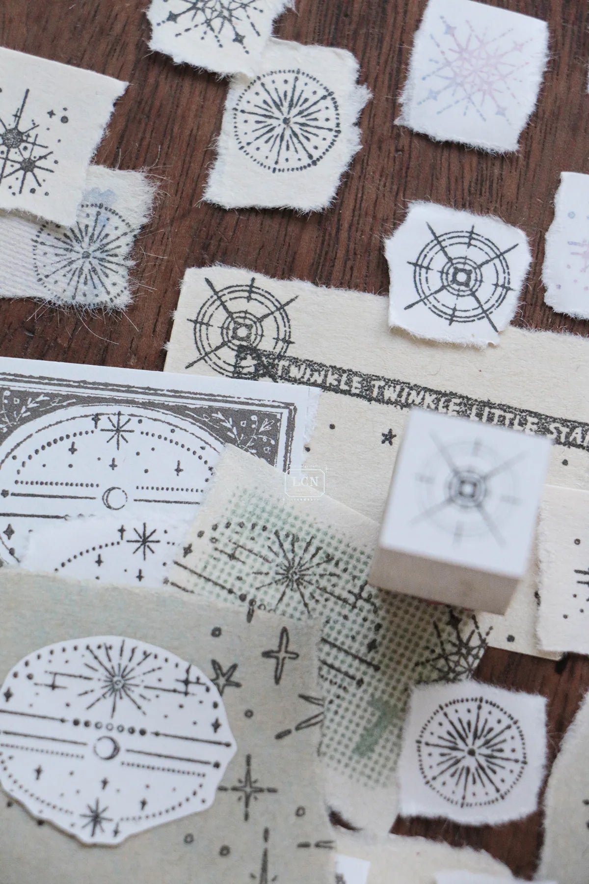 LCN Design Studio: Nebula Rubber Stamps Set