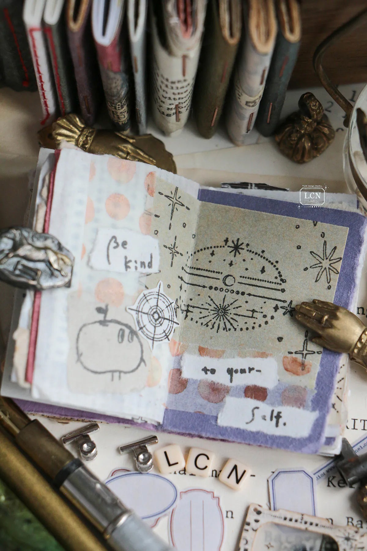 LCN Design Studio: Nebula Rubber Stamps Set