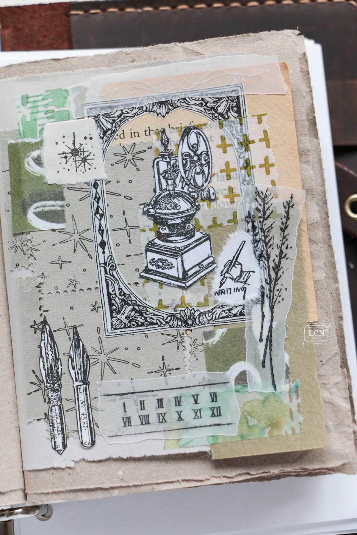 LCN Design Studio: Nebula Rubber Stamps Set