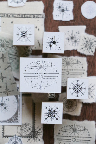 LCN Design Studio: Nebula Rubber Stamps Set