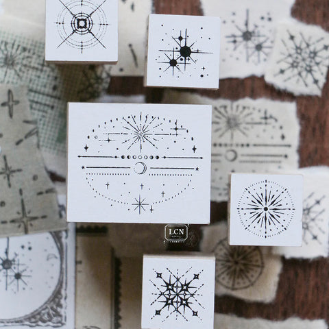 LCN Design Studio: Nebula Rubber Stamps Set