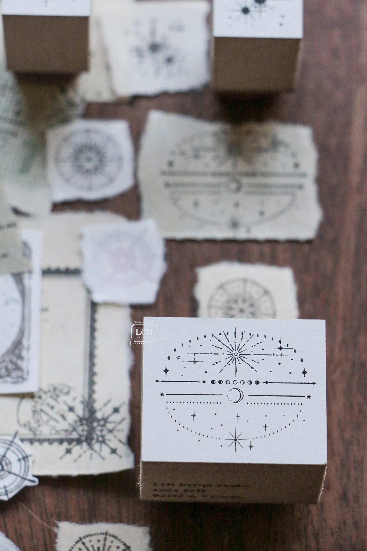 LCN Design Studio: Nebula Rubber Stamps Set