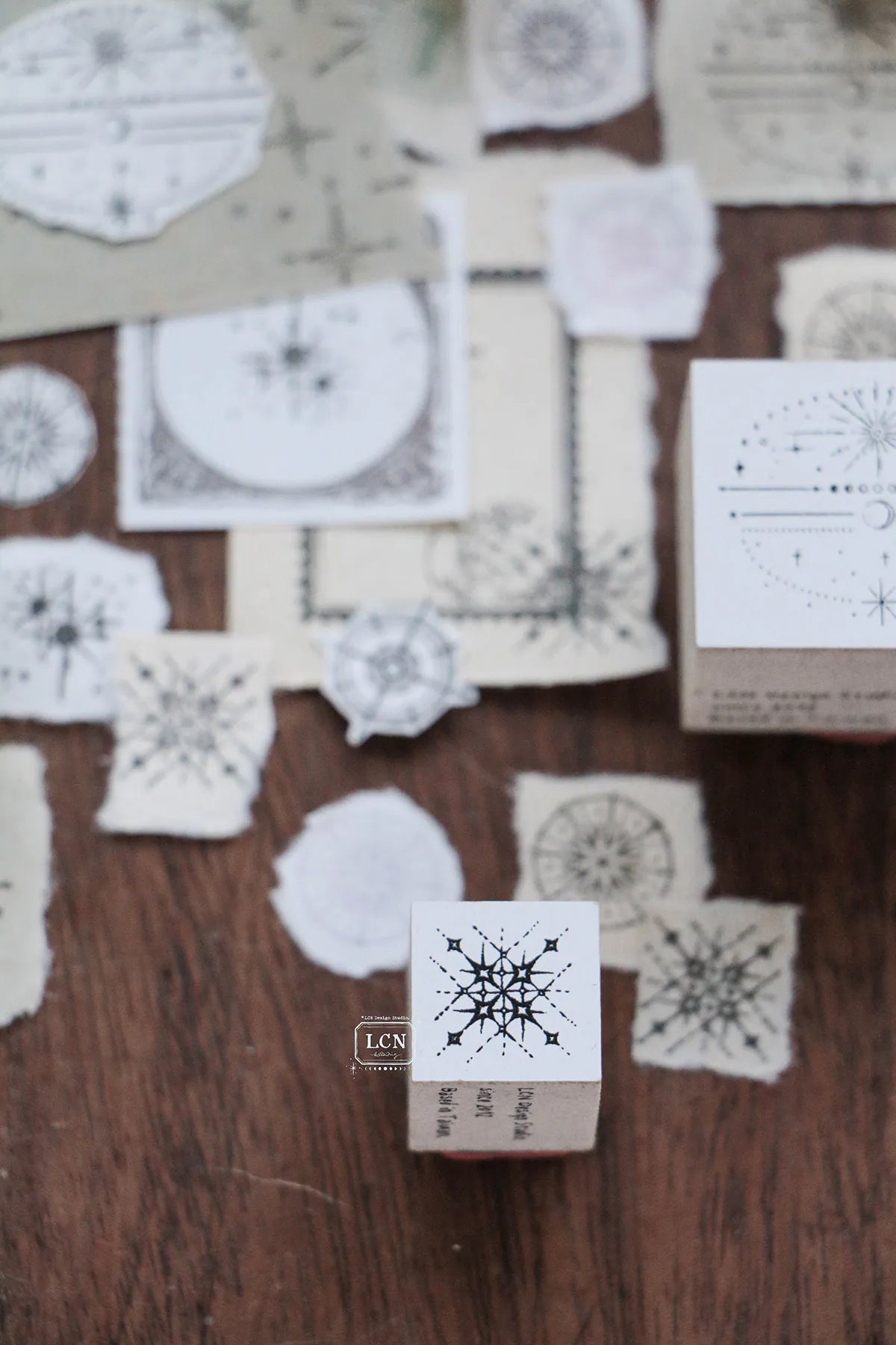 LCN Design Studio: Nebula Rubber Stamps Set