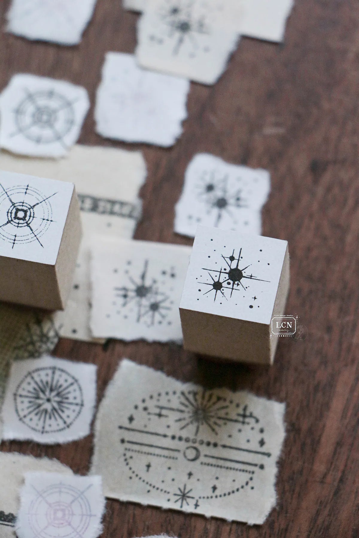 LCN Design Studio: Nebula Rubber Stamps Set
