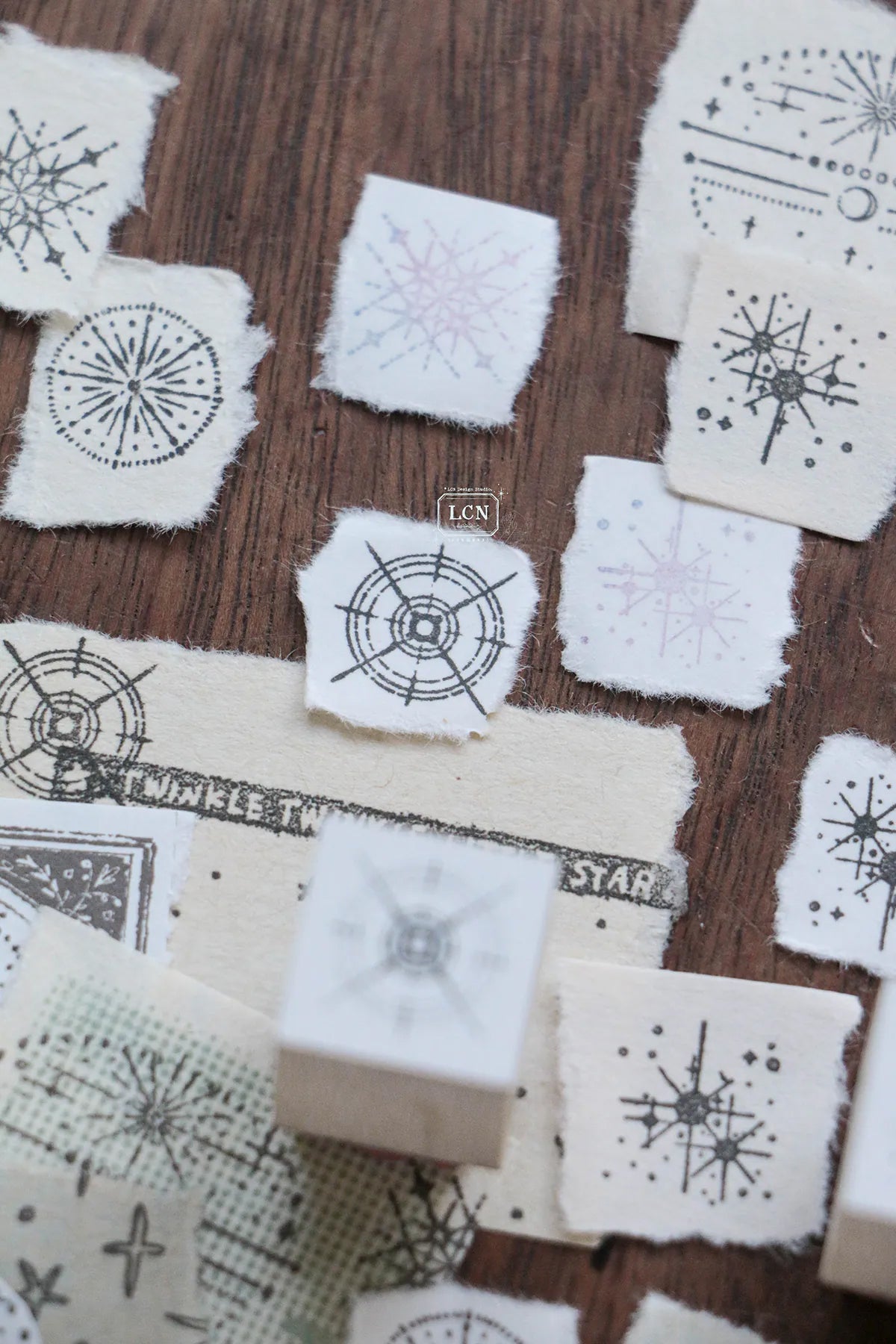 LCN Design Studio: Nebula Rubber Stamps Set