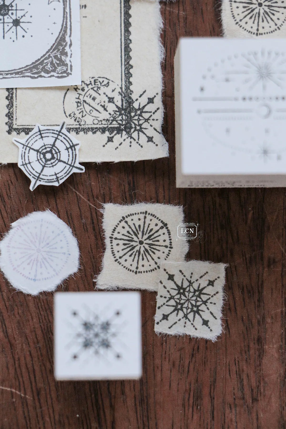 LCN Design Studio: Nebula Rubber Stamps Set
