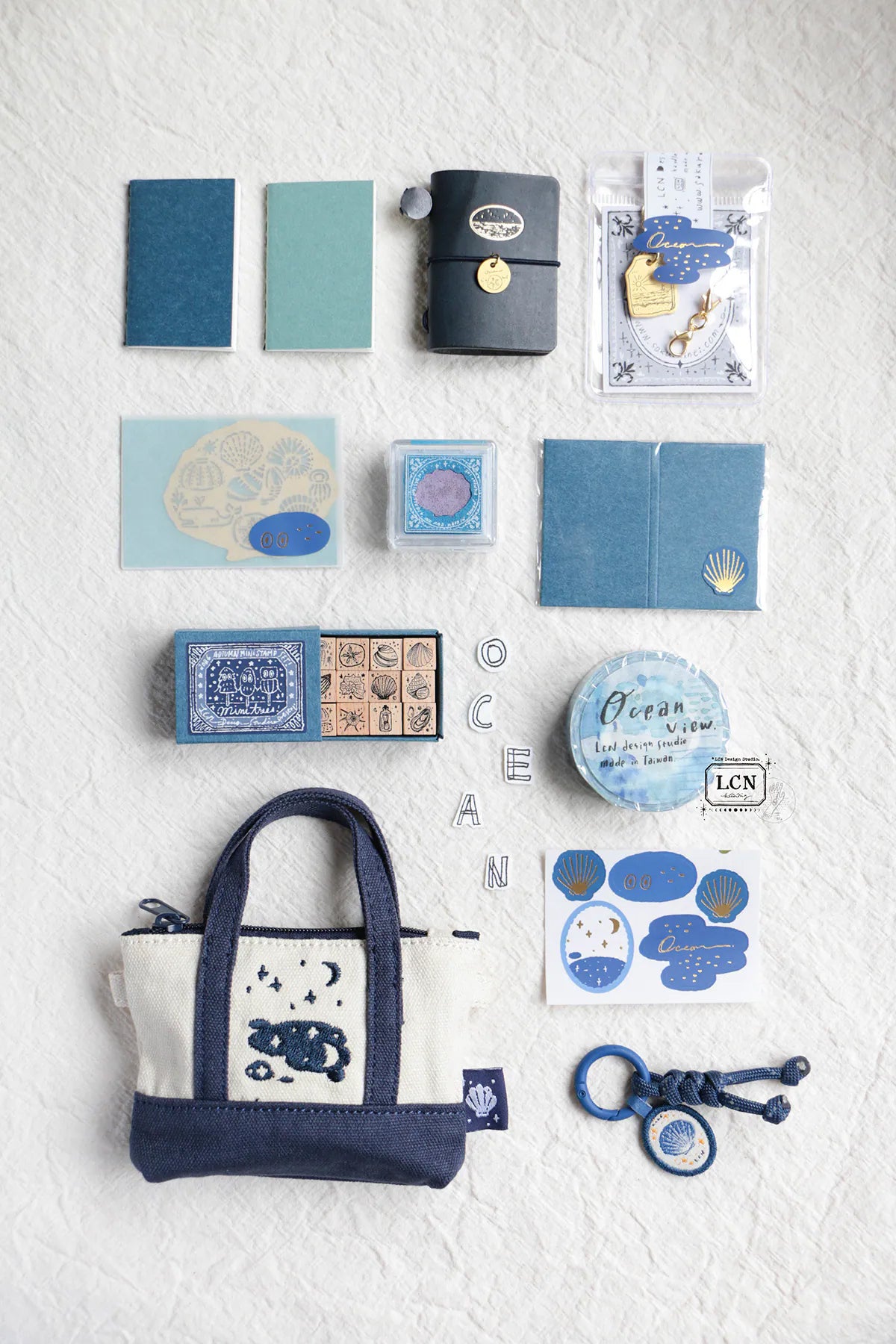 LCN Design Studio: Ocean Mini Tote Stationery Set