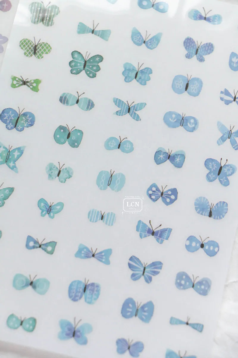 LCN Design Studio: Shell Butterflies Print On Stickers