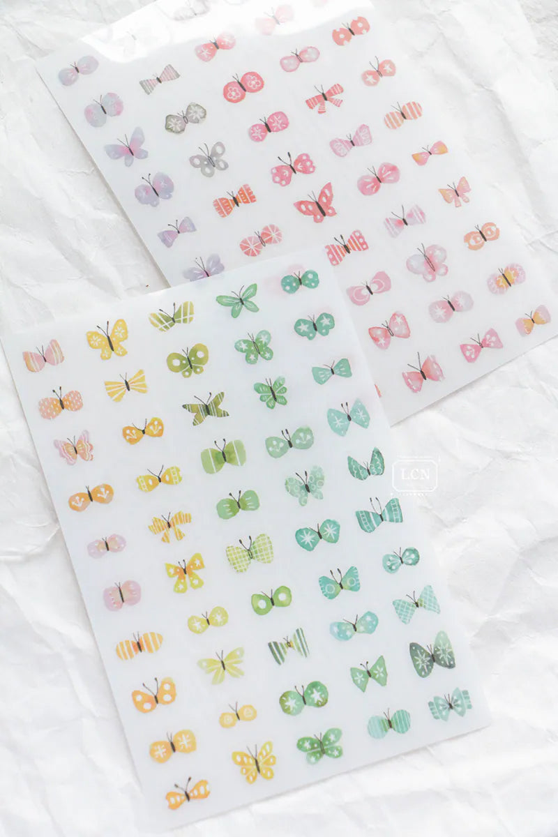 LCN Design Studio: Shell Butterflies Print On Stickers