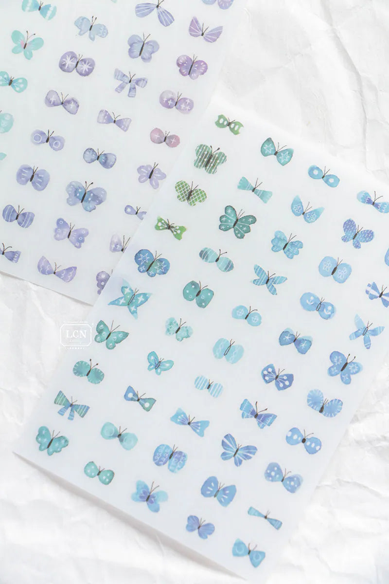 LCN Design Studio: Shell Butterflies Print On Stickers