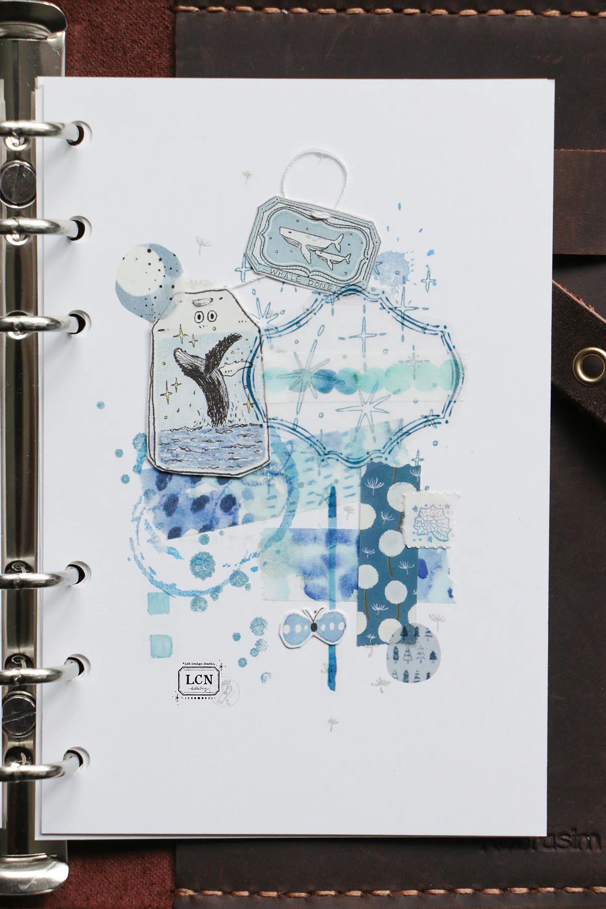 LCN Design Studio: Shiny Stars Rubber Stamp