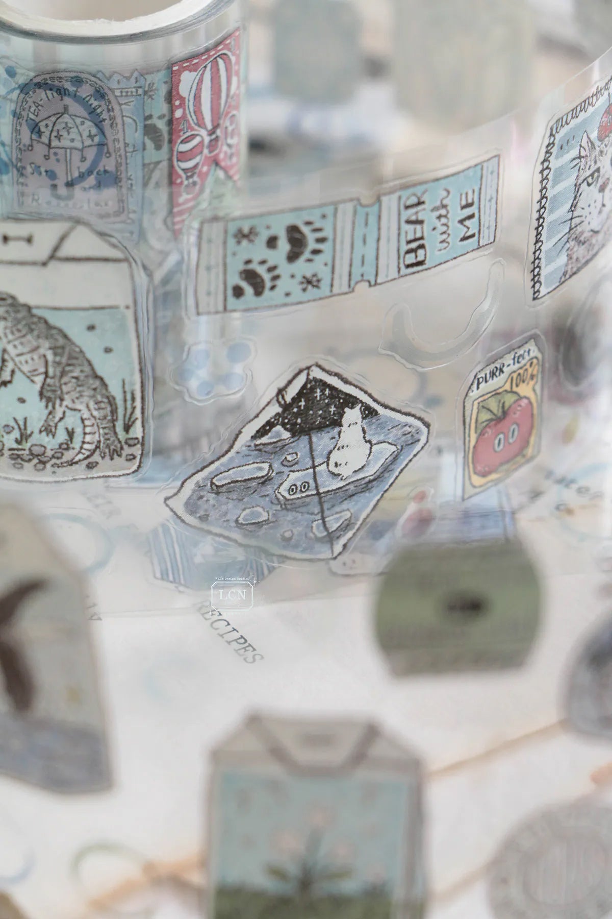 LCN Design Studio: Tea Time Kiss-Cut PET Tape