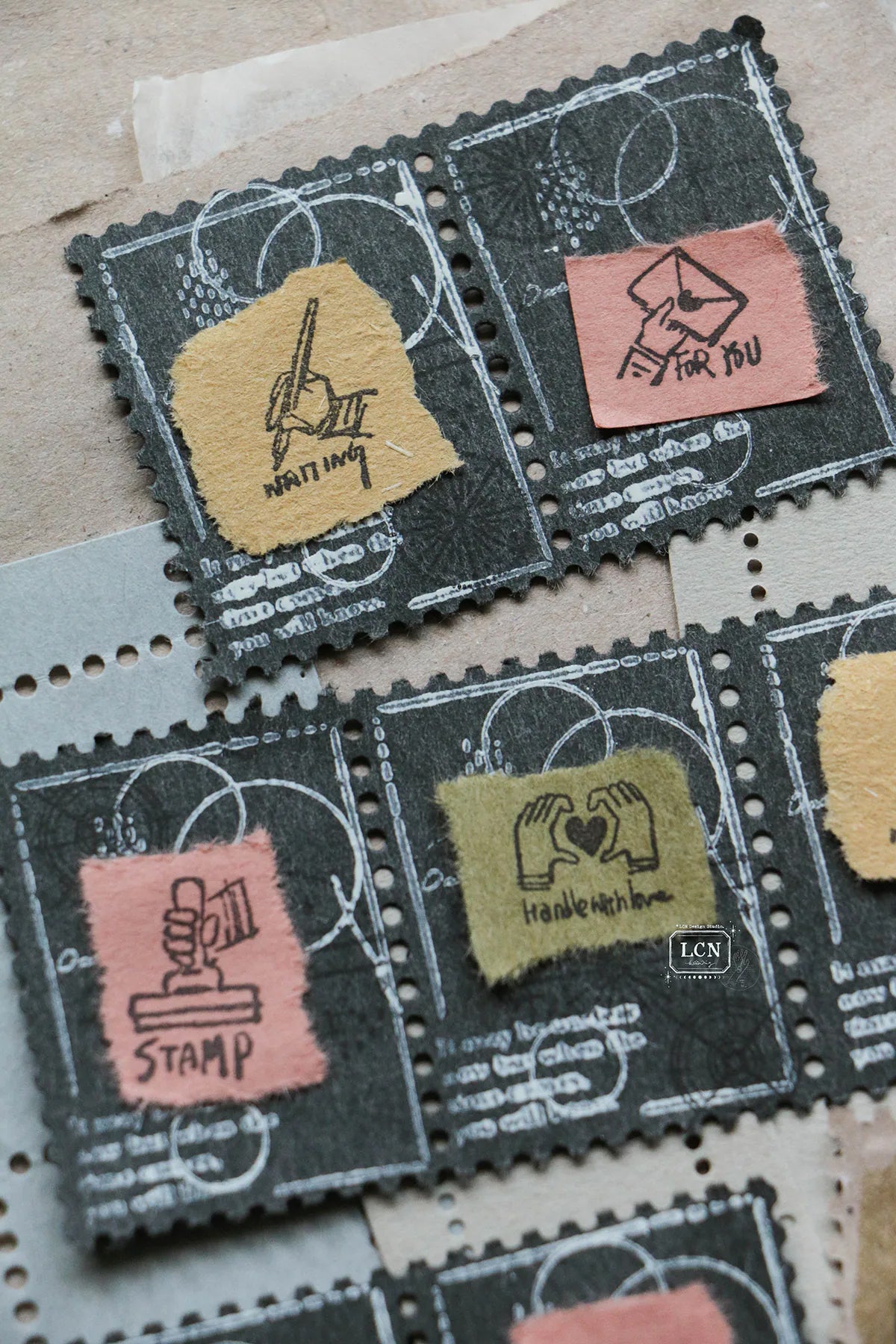 LCN Design Studio: Tiny Signs Rubber Stamps Set