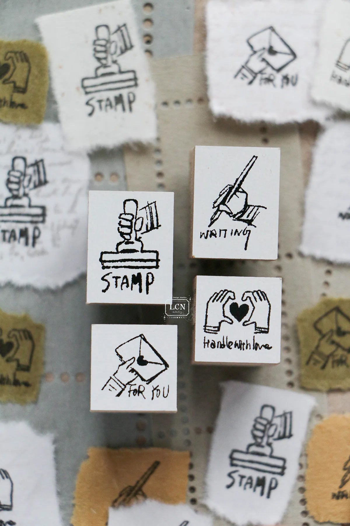 LCN Design Studio: Tiny Signs Rubber Stamps Set